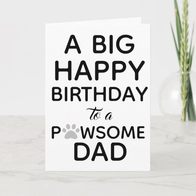 Cartão Feliz Aniversário do Cão (Frente)