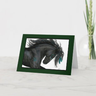 Cartão Feliz Aniversário do Cavalo de Bihrle