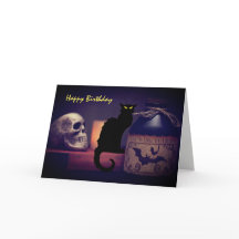 Feliz Aniversário do Cavalo Negro Assustador e Cav