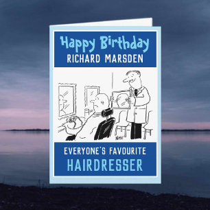 Cartão Feliz Aniversário do Ceifador ou Barber