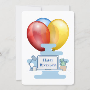 Cartão Feliz Aniversário Do Colega De Trabalho Da Dentro