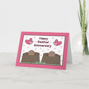 Cartão Feliz Aniversário do Dia da Marmota