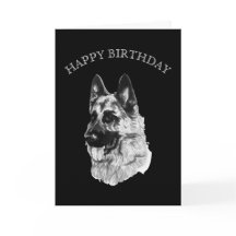 Feliz aniversário do german shepherd