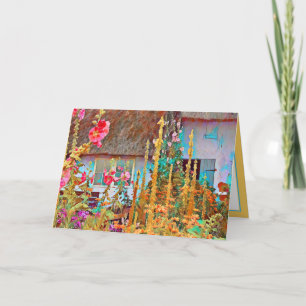 Cartão Feliz Aniversário do Jardim de Algodão Irlandês