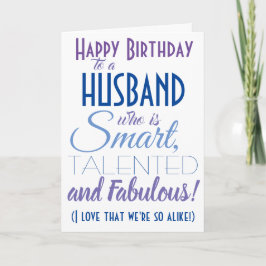 Cartão Feliz Aniversário do Marido Engraçado