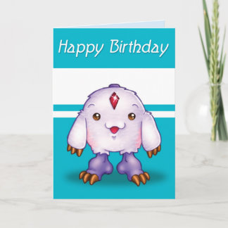 Cartão Feliz Aniversário do Monstro do Manga