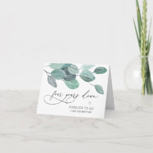 Cartão Feliz Aniversário do Quarto Aniversário do Casamen