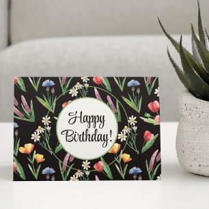 Cartão Feliz Aniversário do Selvagens Brilhante