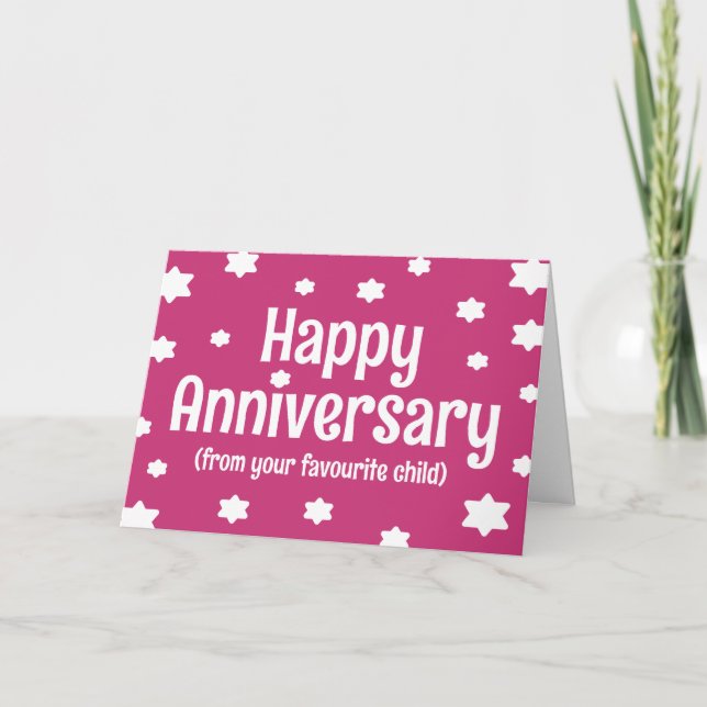 Cartão Feliz Aniversário do seu filho favorito (Frente)