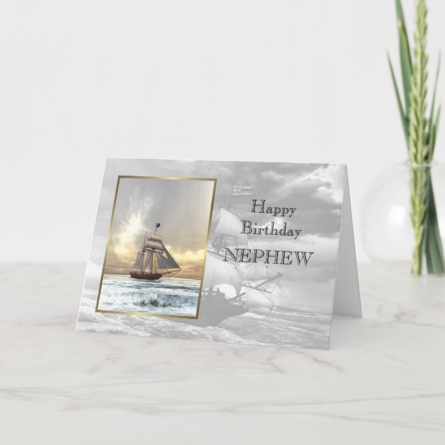 Cartão Feliz Aniversário do Sobrinho (Frente)