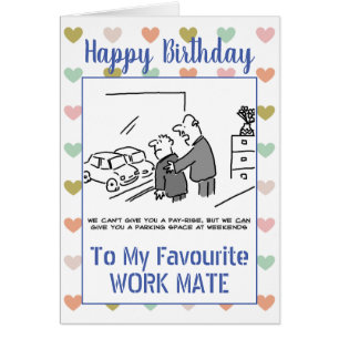 Cartão Feliz Aniversário do Trabalho