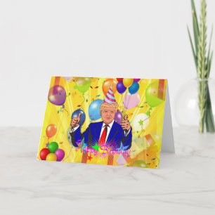 Cartão feliz aniversário donald trump