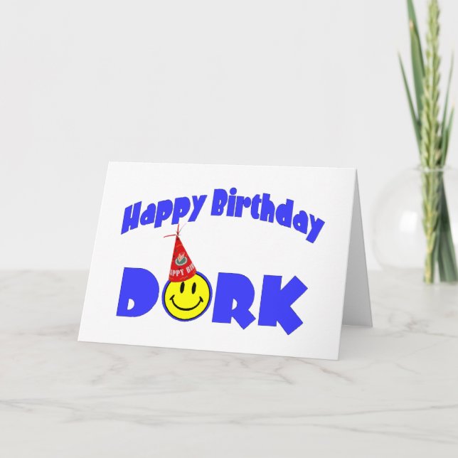 Cartão Feliz Aniversário Dork (Frente)