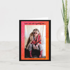 Cartão Feliz aniversário e vivendo além da garantia