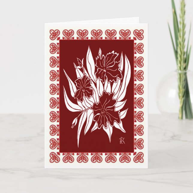 Cartão Feliz aniversário em polonês (Frente)