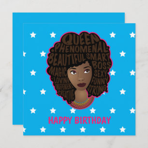 Cartão Feliz Aniversário, Encorajando as mulheres negras 