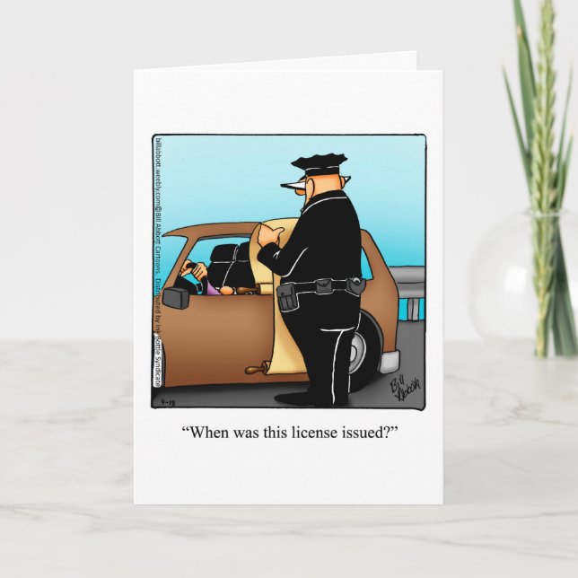 Cartão Feliz Aniversário Engraçado (Frente)