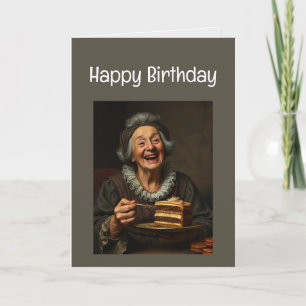 Cartão Feliz aniversário Engraçado Mentira sobre sua idad