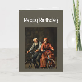 Cartão Feliz Aniversário Engraçado Não pense velho