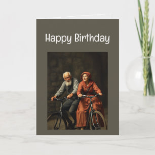 Cartão Feliz Aniversário Engraçado Não pense velho