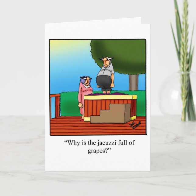 Cartão Feliz Aniversário Engraçado Para Eles (Frente)