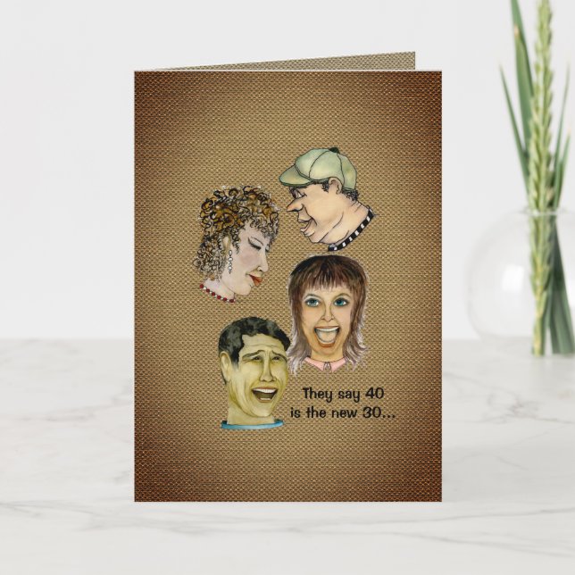 Cartão Feliz aniversário engraçado para qualquer idade qu (Frente)