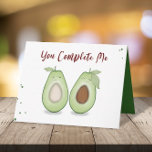 Cartão Feliz Aniversário Engraçado Simples Avocados<br><div class="desc">Esta design apresenta dois bonitinhos avocados, feliz aniversário, diversão engraçada, animação moderna de humor caprichoso, para o aniversário do casal da esposa do marido, um estilo minimalista simples, da foto da esposa do marido, você completa minha citação dizendo, cartões de saudação divertidos no aniversário, com gráficos comidas de avocado, casamento...</div>