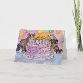 Cartão Feliz aniversário! Espero que você tenha um monte