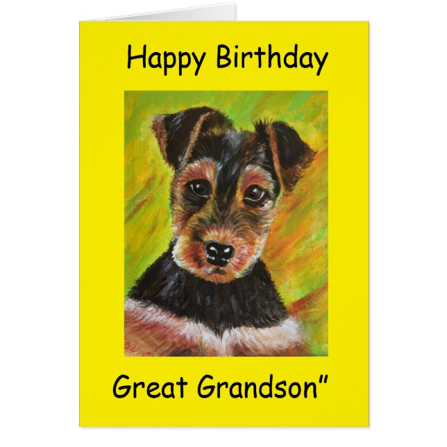 Cartão Feliz Aniversário Excelente Vovô (Frente)