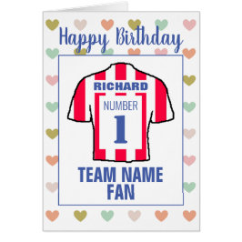 Cartão Feliz Aniversário Fã de Futebol