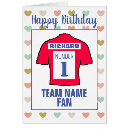 Cartão Feliz Aniversário Fã de Futebol