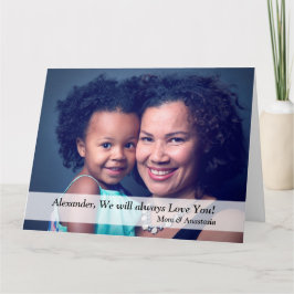 Cartão Feliz Aniversário Família Fotográfica Mãe Grande P