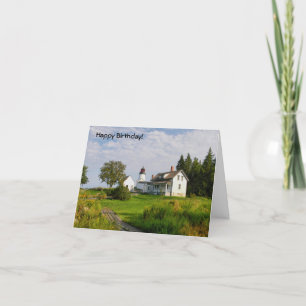 Cartão Feliz Aniversário-Farol