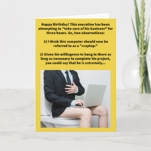 Cartão Feliz Aniversário Feliz, Feliz Pun