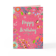 Feliz Aniversário Feliz, Rosa, Flores