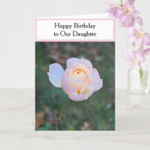 Feliz Aniversário Filha Rosas Pastel Rosa
