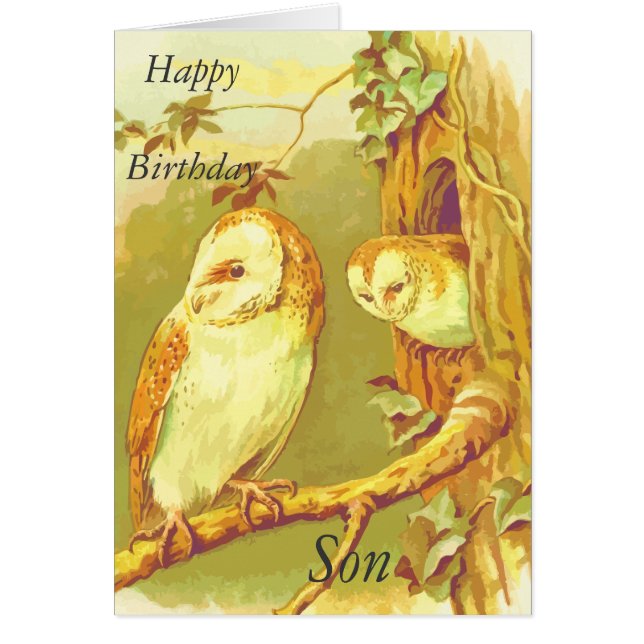 Cartão Feliz Aniversário Filho (Frente)