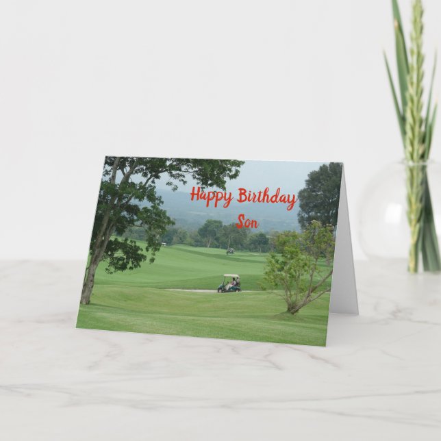 Cartão Feliz Aniversário Filho (Frente)