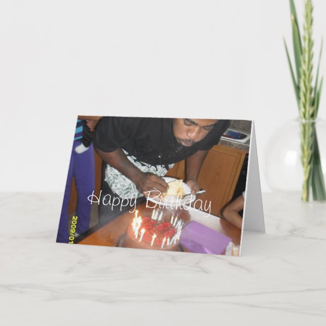 Cartão Feliz Aniversário Filho (Frente)