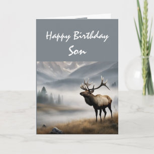 Cartão Feliz Aniversário Filho Alce que é Notável