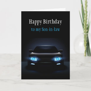 Cartão Feliz Aniversário Filho da Lei Novo Carro Excitant