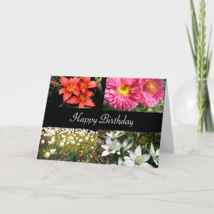 Cartão Feliz Aniversário Flores 2  