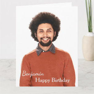 Cartão Feliz Aniversário Foto Grande Personalizada