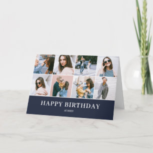 Cartão Feliz Aniversário - Foto Moderna