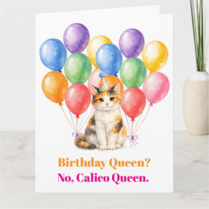 Cartão Feliz Aniversário Gato Calico Pet