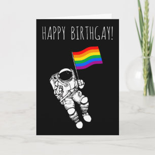 Cartão Feliz Aniversário Gay