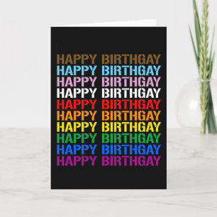Cartão Feliz Aniversário Gay