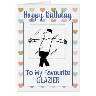Cartão Feliz Aniversário Glazier