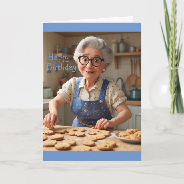 Cartão Feliz Aniversário Gramma (Frente)