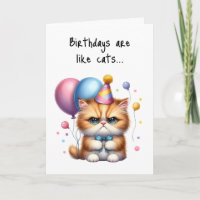 Feliz Aniversário Grumpy Gato Azul Arco Balões
